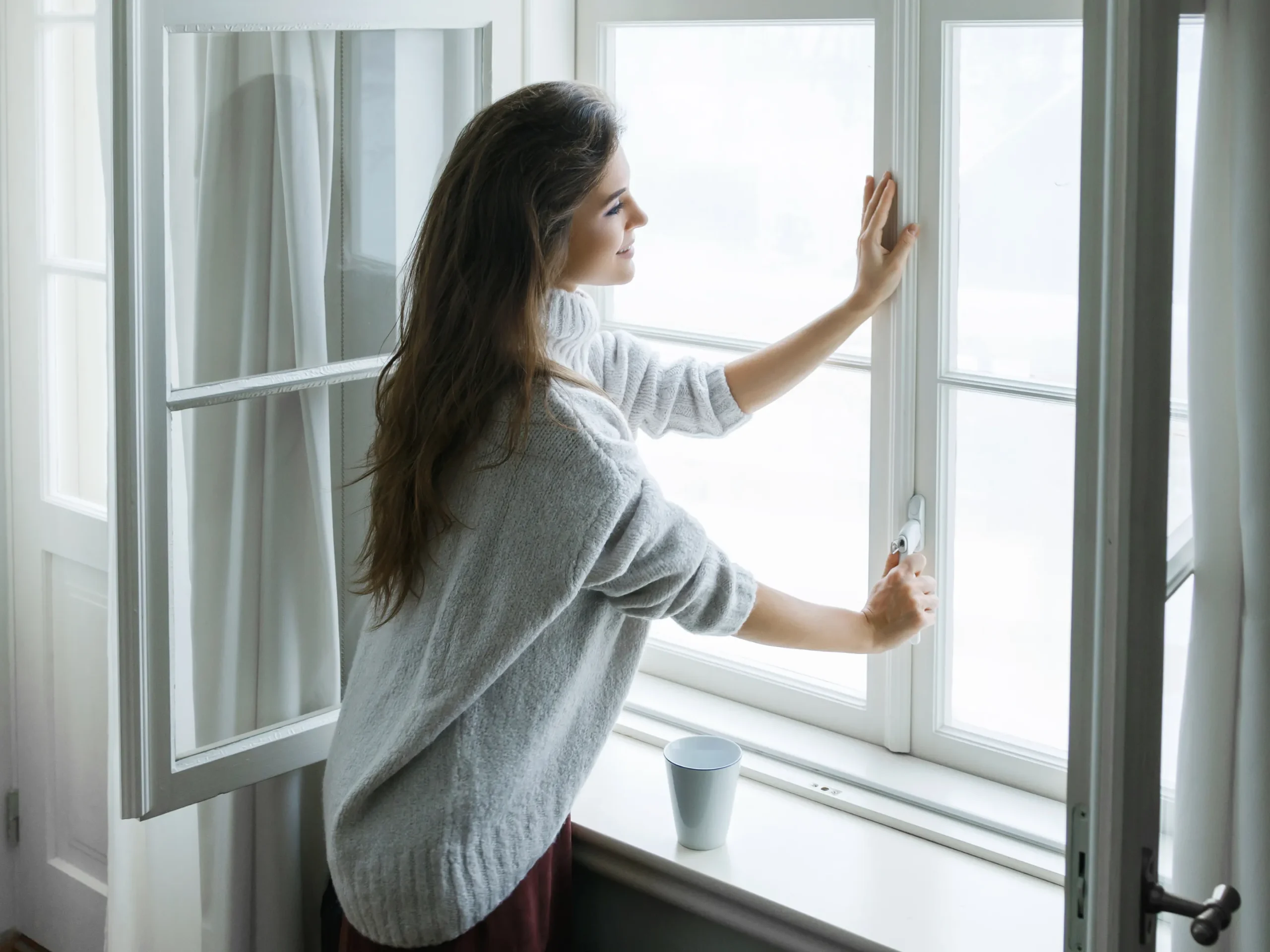how to cool down a room: opening a window