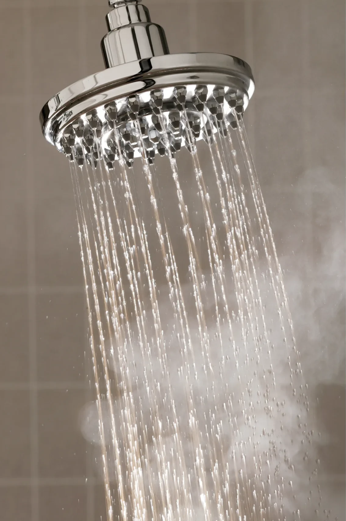 hot shower water 