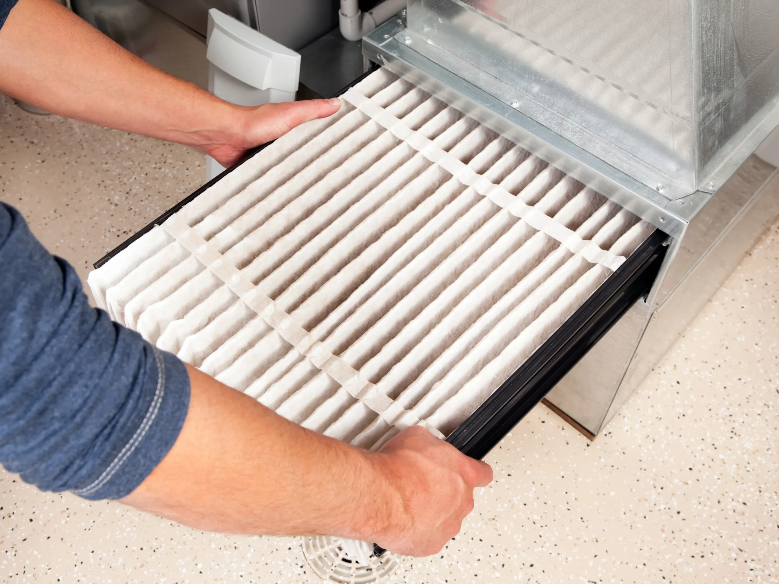 changing the filter for spring HVAC cleaning tips