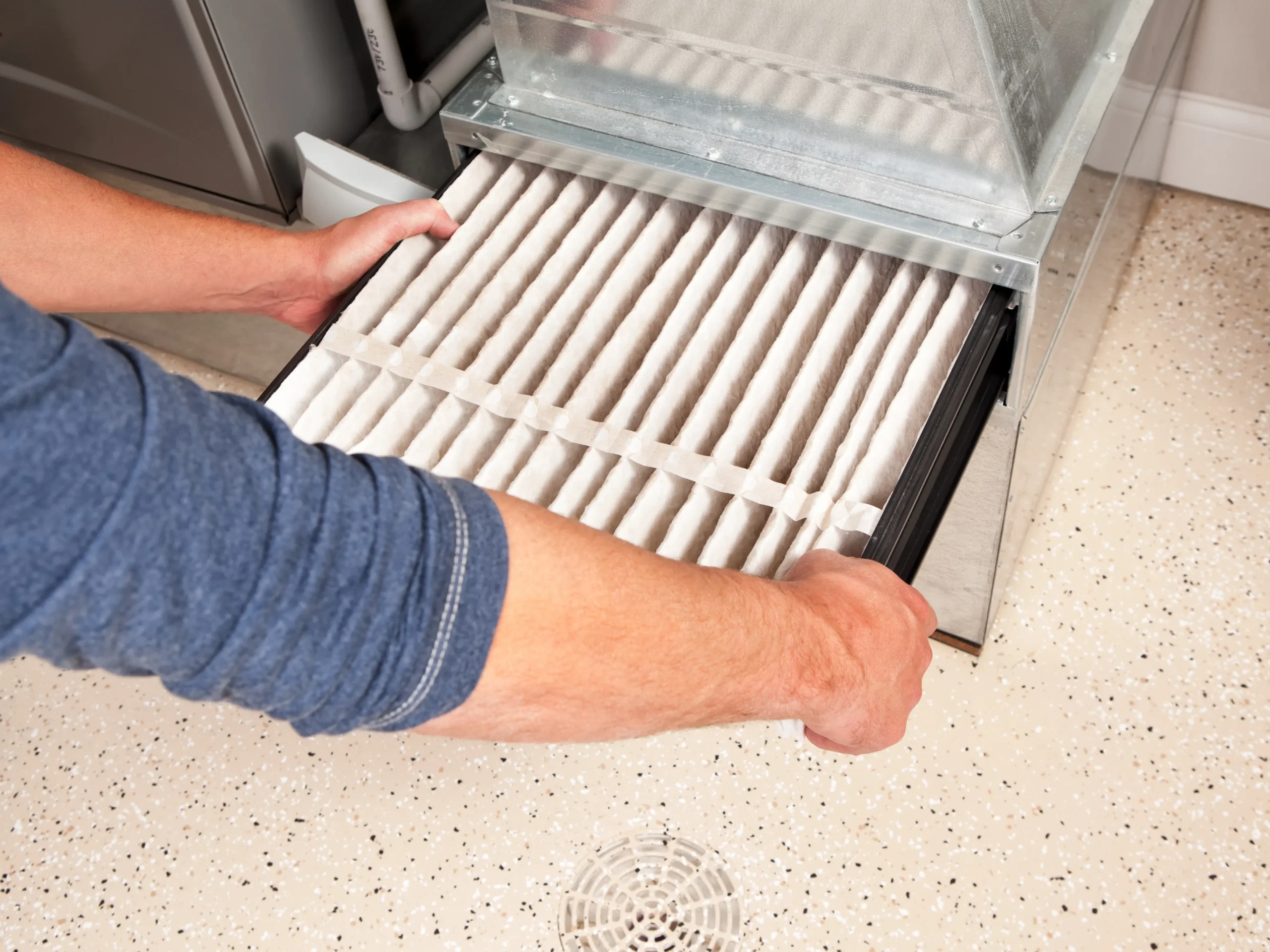 changing a dirty air filter