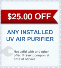 HVAC Specials Near Me - $25 Off Any Installed UV Air Purifier