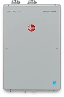Rheem - Tankless Water Heater at Johnsons Heating and Cooling - Westmoreland County; plumbing services