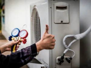 working HVAC system - thumbs up